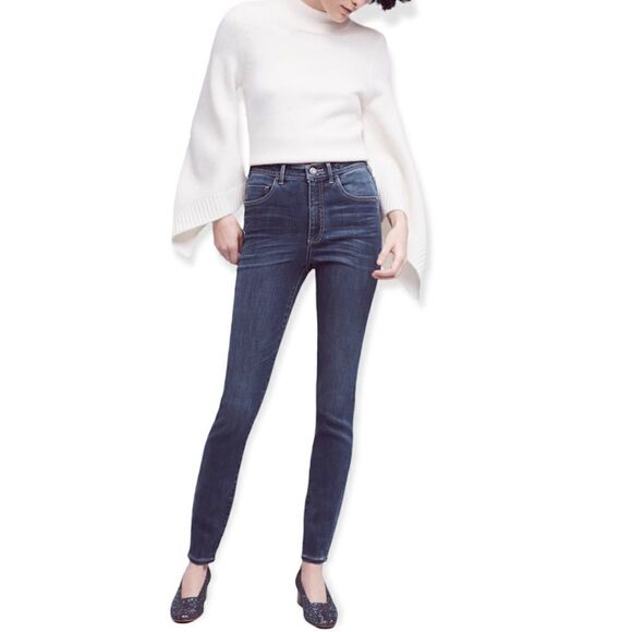 Pilcro and the Letterpress Anthropologie High Rise Superscript Denim Jeans Sz 26 - Picture 1 of 15